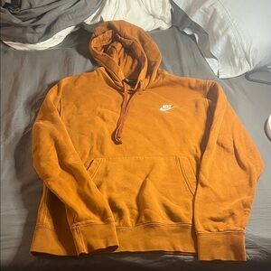 Nike Men's Rust Hoodie Sweater medium